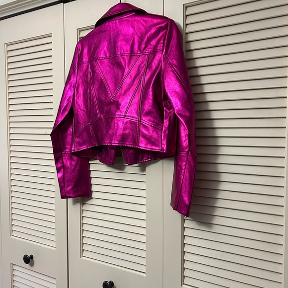 7 For All Mankind Metallic Pink Jacket - Picture 6 of 16